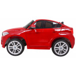 Elektrické autíčko BMW X6 - dvojmiestne - lakované - červené